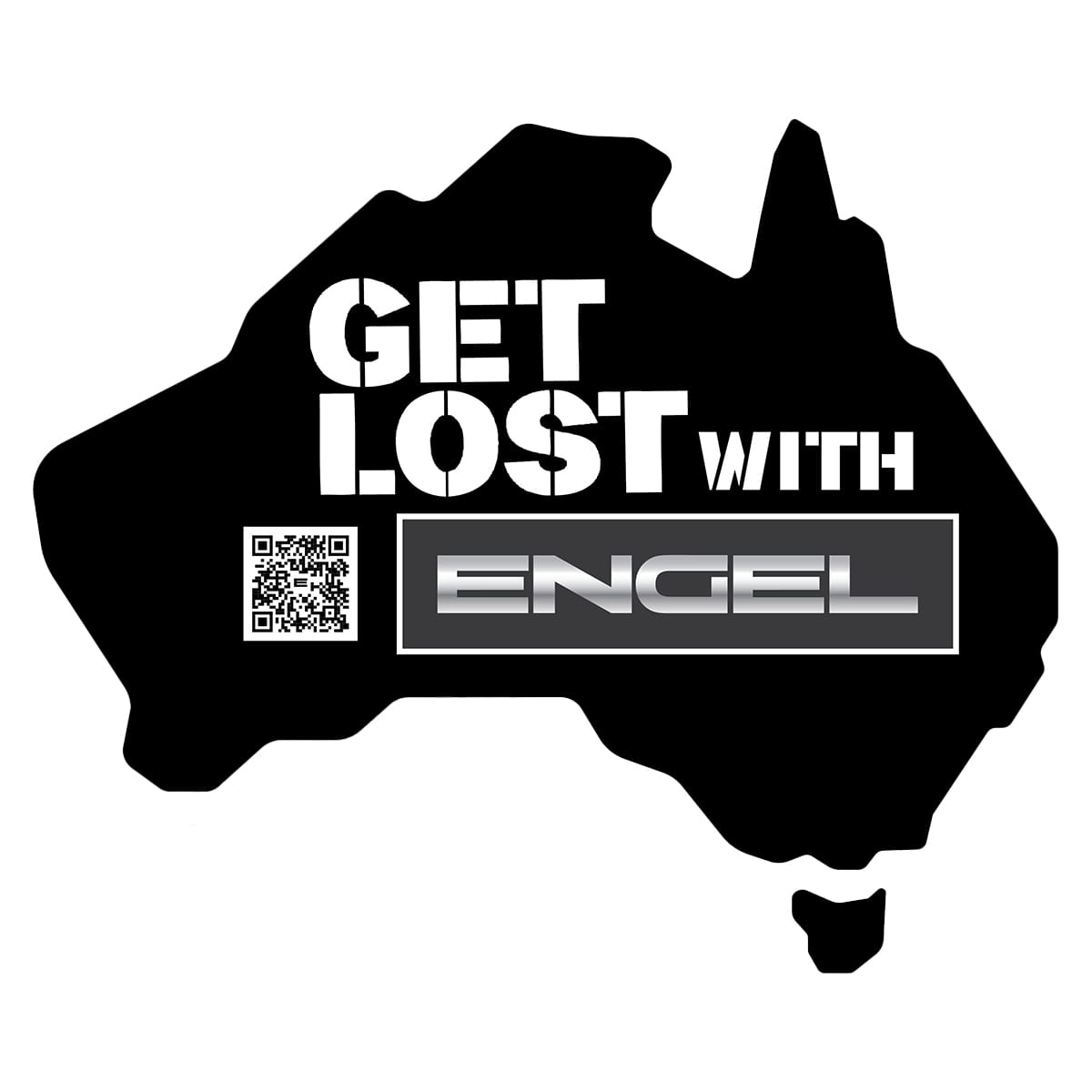 'GET LOST WITH ENGEL' Engel Australia Bumper Sticker